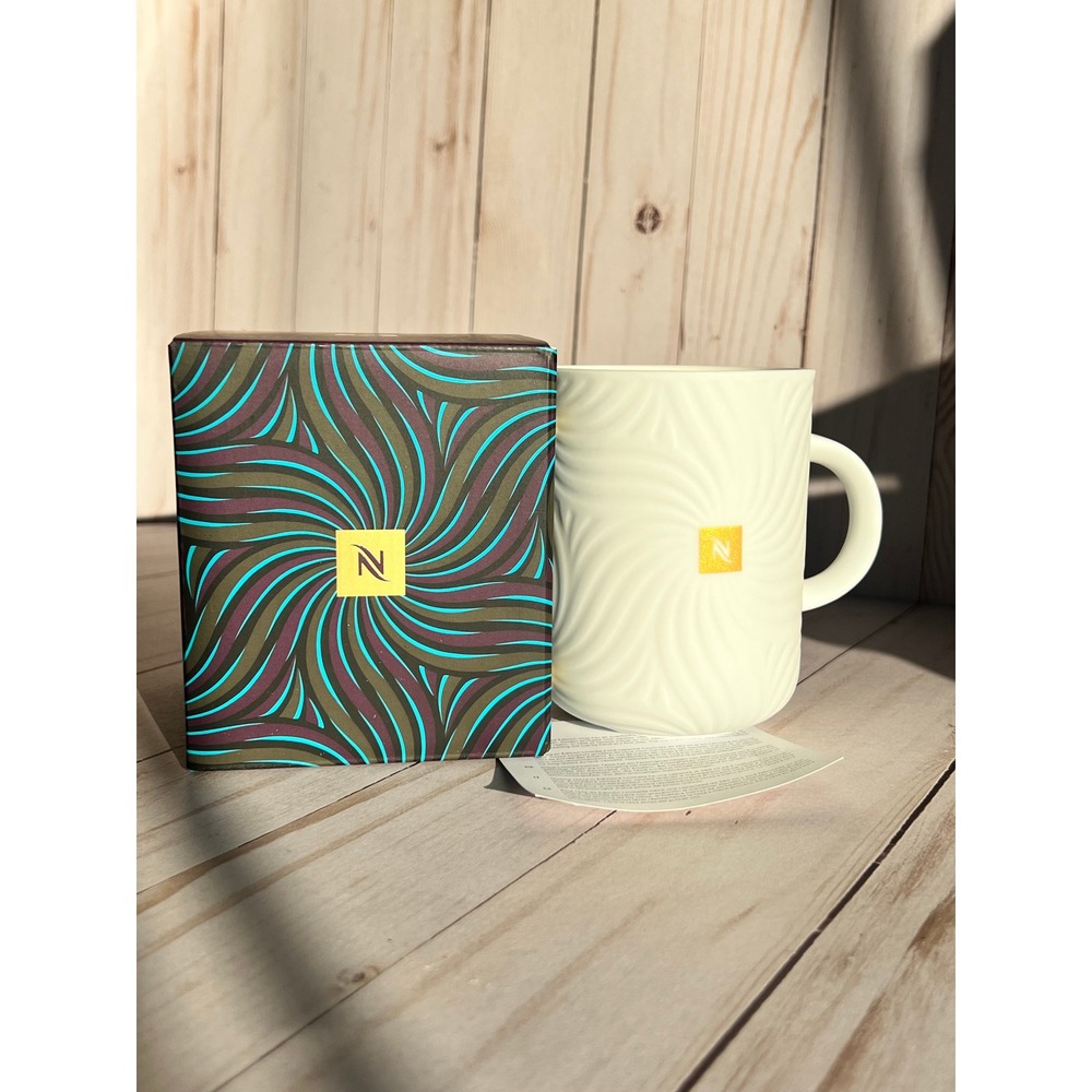 Nespresso x Thandiwe Muriu Festive Coffee Mug Limited Edition 2025 Swirl Box New - Picture 6 of 7